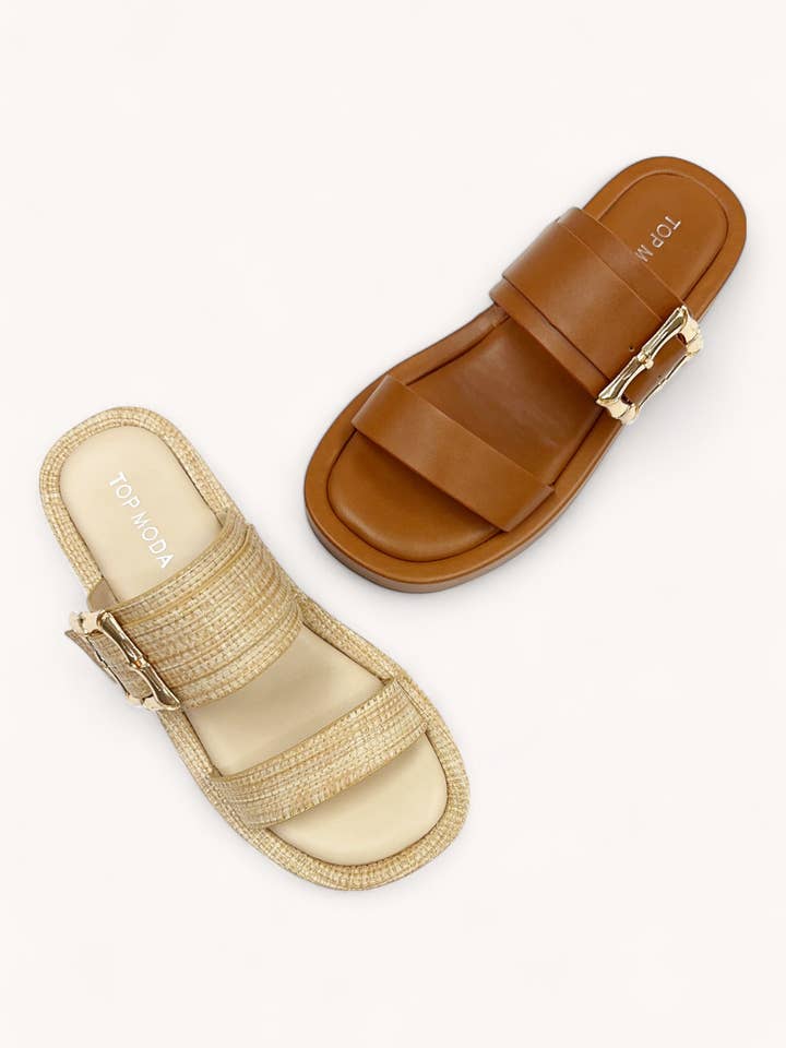 CCOCCI – Engroshandel sandal - Dame – RAYA-68 KRAFTIG PLATFORM DOBBELT REM SANDALER3