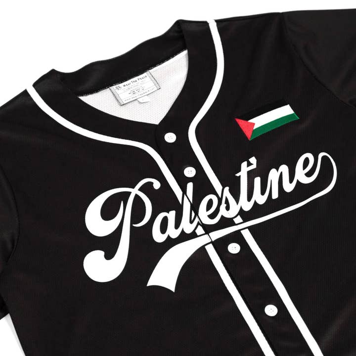 Wear The Peace - Wholesale Screen Printed T-Shirt - Men's - Palestine Baseball Away Jersey