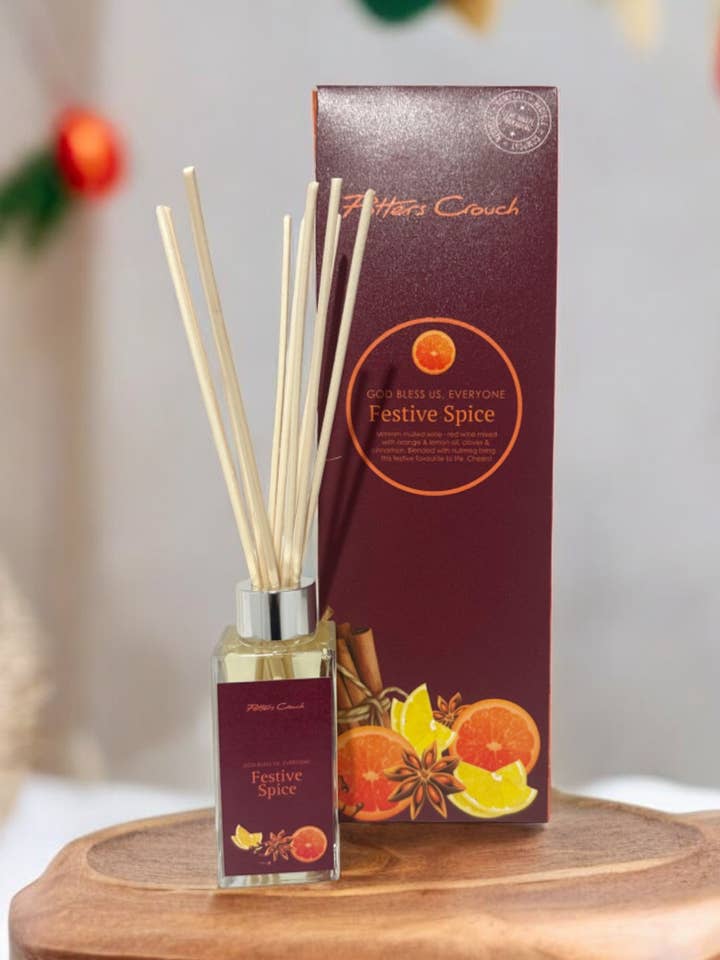 Festive Spice Reed Diffuser for wholesale by Potters Crouch Candles