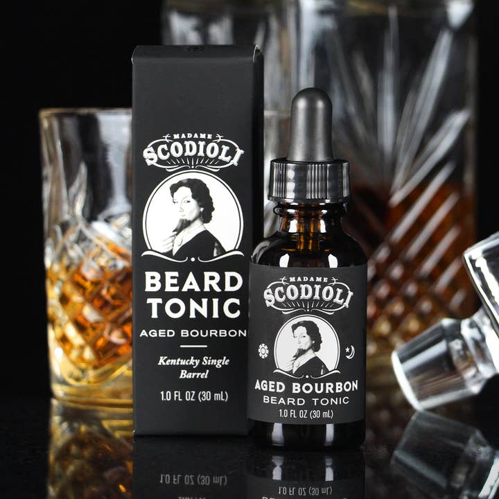 Aged Bourbon Beard Tonic for wholesale by Madame Scodioli