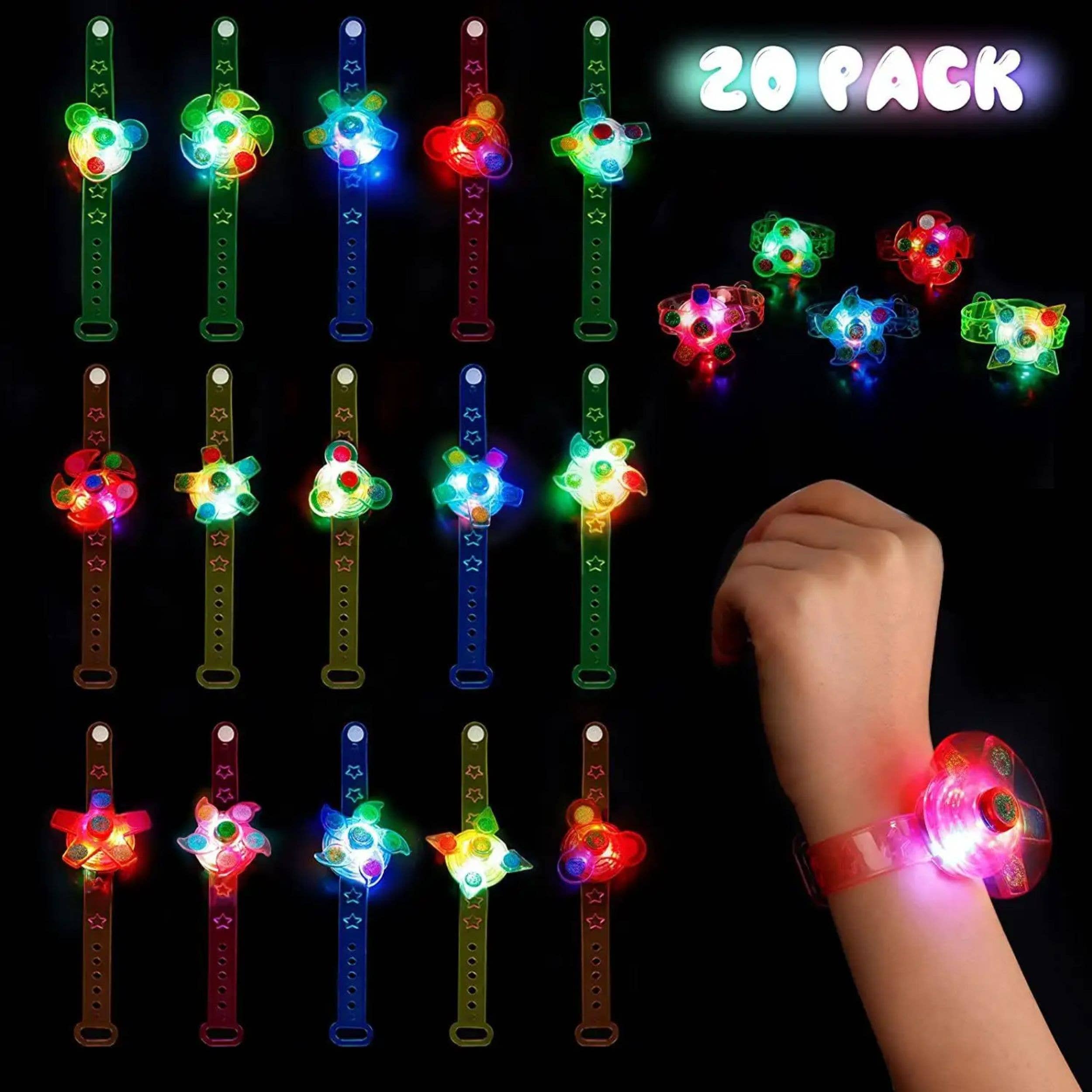 Pagdee Kids Juniors - Vendita all'ingrosso Set di giocattoli - Bambini - Giocattoli Braccialetti Antistress a LED Decorazioni Natalizie per Bambini2