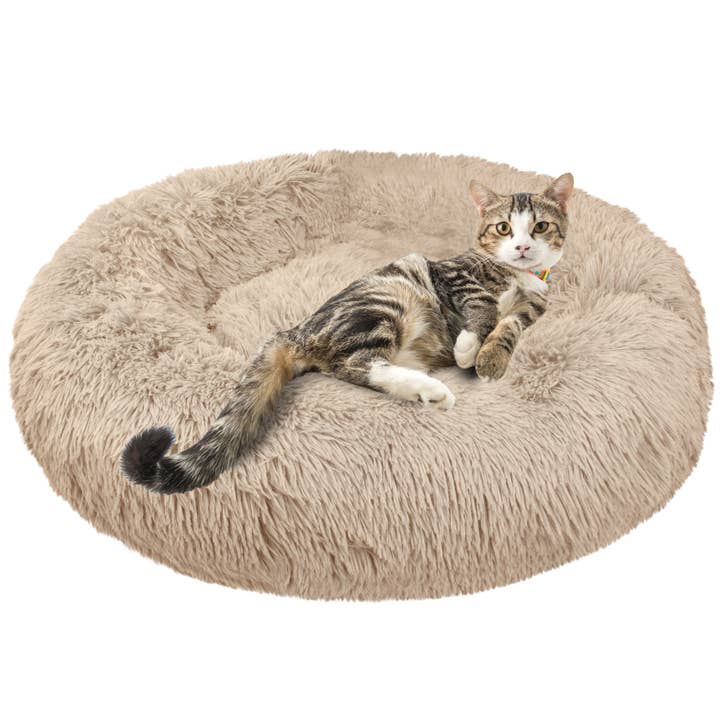 PetAmi - Wholesale Pet bed – Cat/dog - Fluffy Calming Donut Pet Bed1