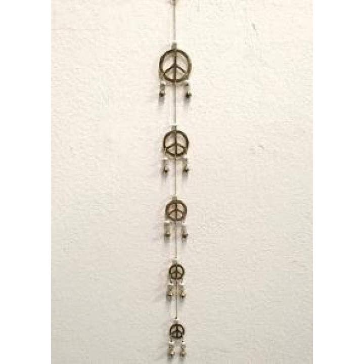 Campanello a vento della pace con perline 32"L per la vendita all'ingrosso da parte di GREENROOTS USA LLC