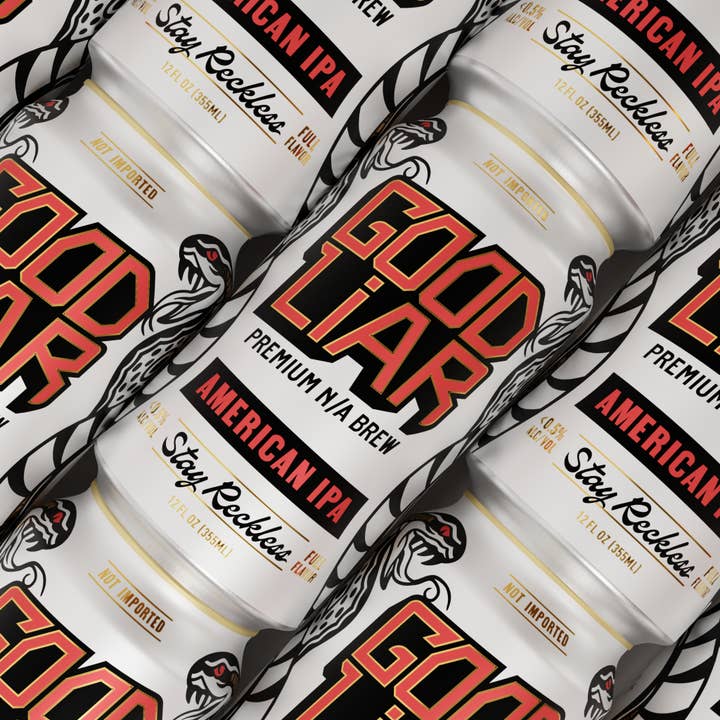 Good Liar - Wholesale Non-Alcoholic Beer - Good Liar - American IPA: (Non-Alcoholic) 2
