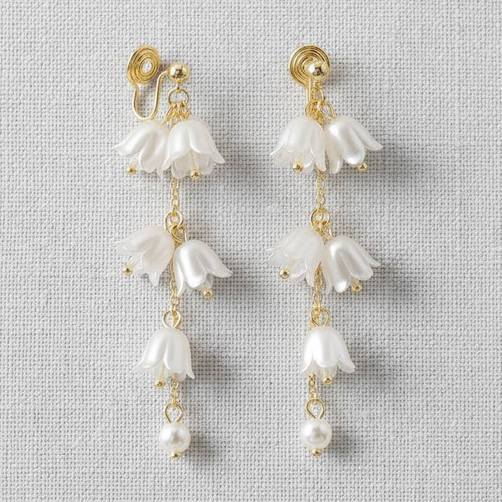 Lily of the Valley Tassel Earrings for wholesale by scentll jewelry