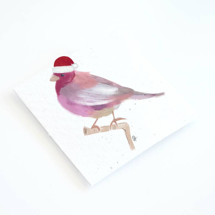Fuglejulekort/Lavt affald og håndlavet for engroshandel hos Gabriella Rizzo Studio