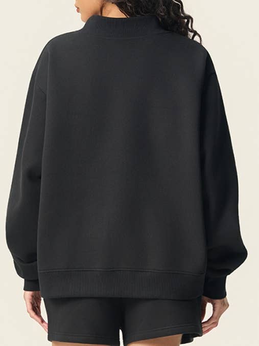 Rosa Clothing - Wholesale Sweatshirt - Women's - Everyone’s favorite oversized fleece mock neck sweatshirt2
