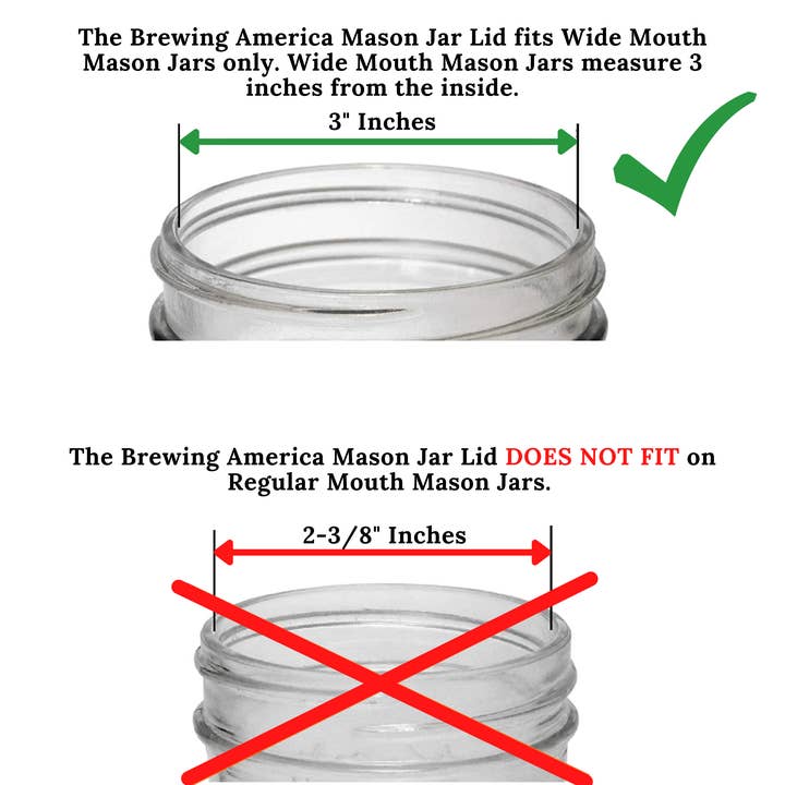 Brewing America - Wholesale Drink Lids - Mason Jar Lids Wide Mouth Plastic 4 Pack Leak Proof with Flip Cap Pouring Spout & Drink Hole Old Glory Blue1