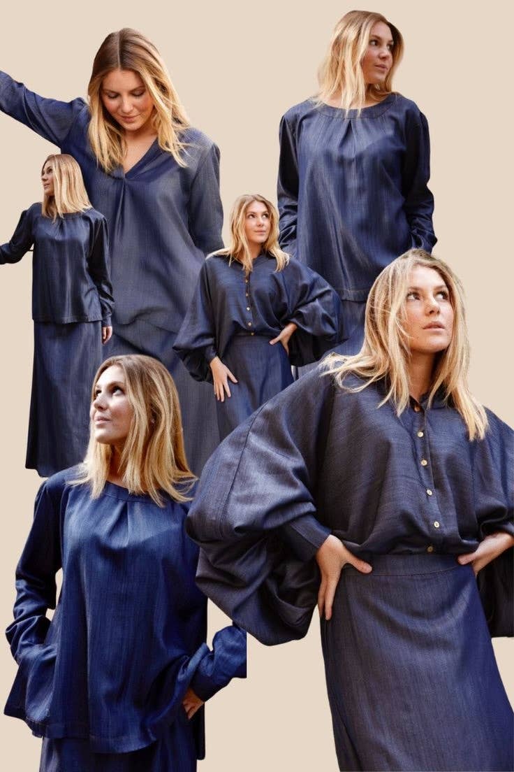 Hortence – Saia - Mulher por atacado – Saia de Tencel (Lyocell)1