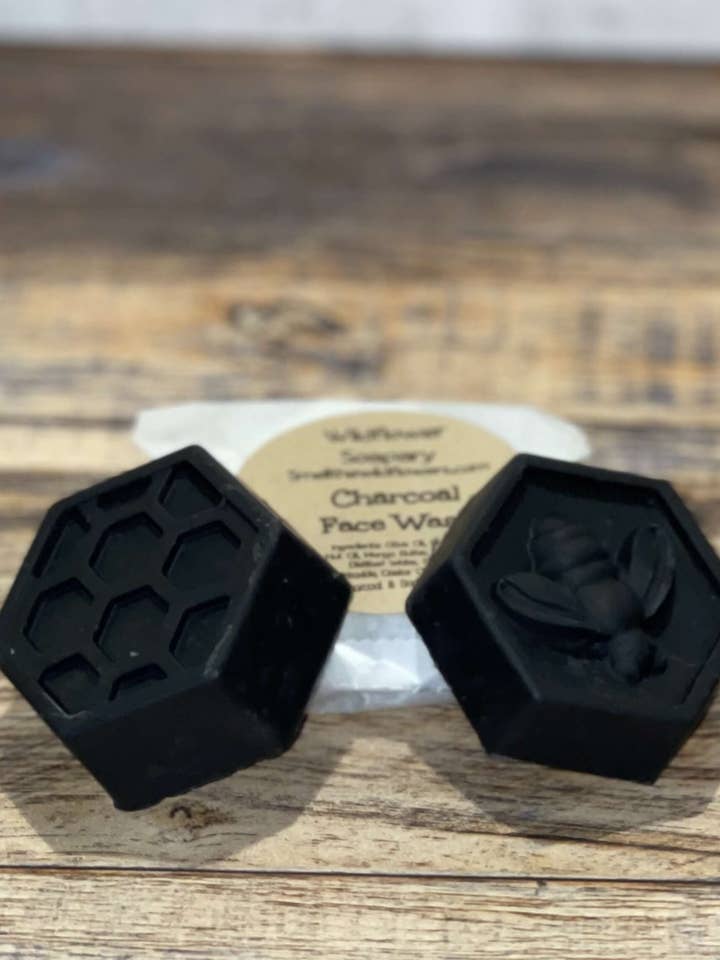 Charcoal Face Wash for wholesale by Wildflower Soapary