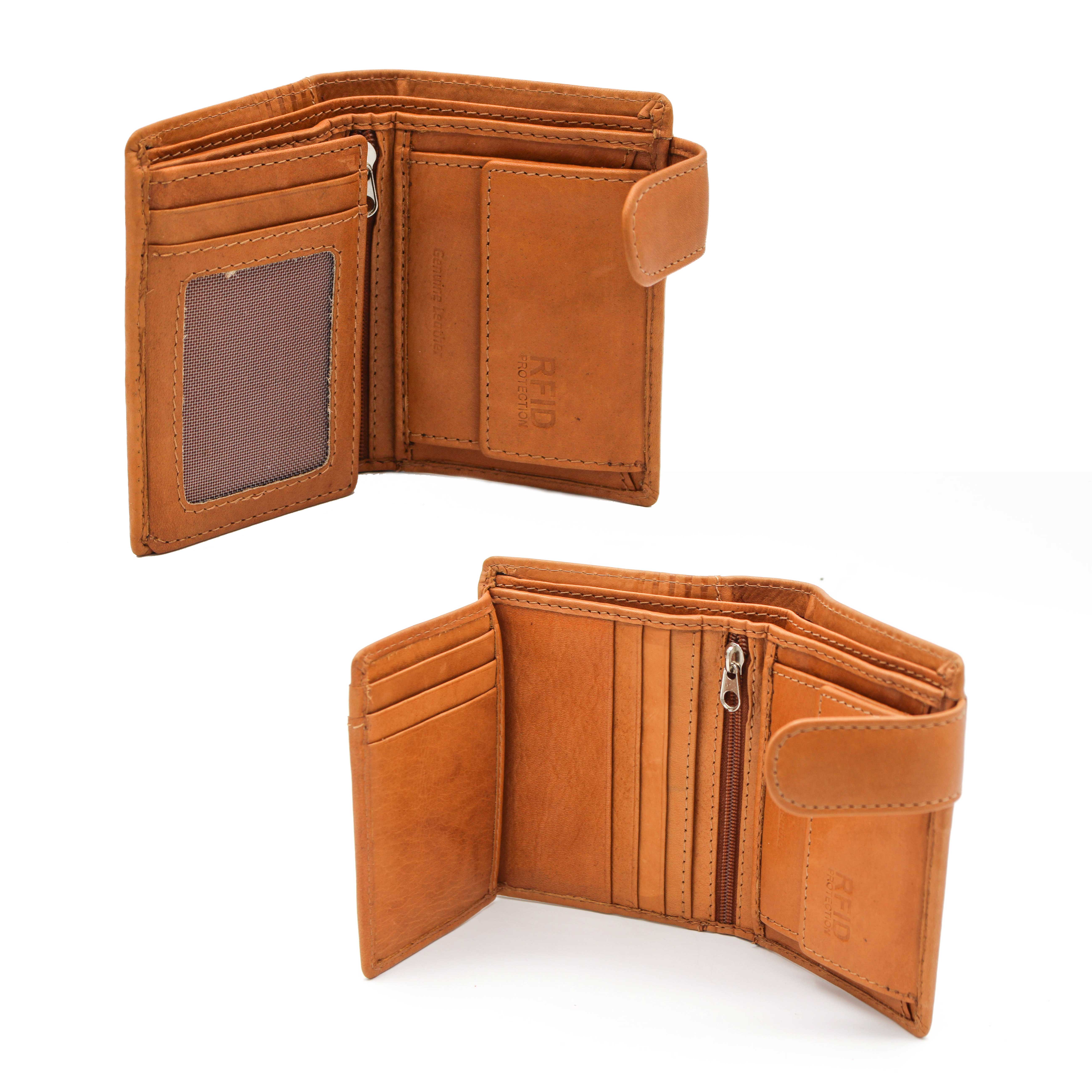 Zerimar 1942 - Wholesale Wallet - Men's - Men's leather wallet purse card holder 10x9 cm  2