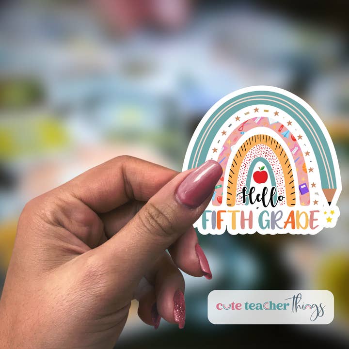Pegatina Hello Fifth Grade para venta al por mayor de Cute Teacher Things