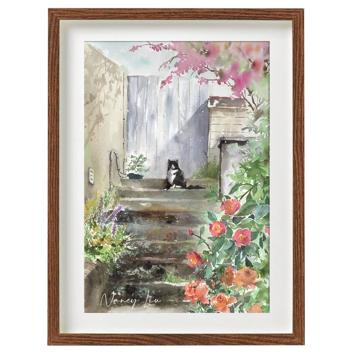 Gadekat i Balmain | Fine Art Giclée print for engroshandel hos NananStudio