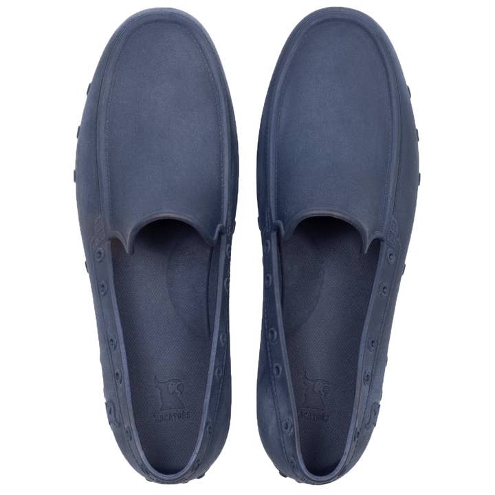 Cacatoès Iate Suede Effect Navy Scented Loafers-Men for wholesale by Cacatoès