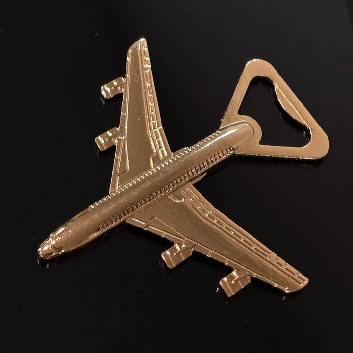 Fiona Accessories - Wholesale Bottle/Wine Opener - Gold Airplane Bottle Opener, Birthday Gift for Men7