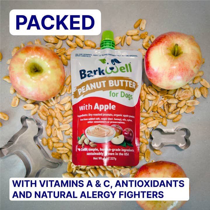 BarkwellPet - Wholesale Pet Treats - Dog - Peanut Butter & Apple Squeeze Dog Treat
