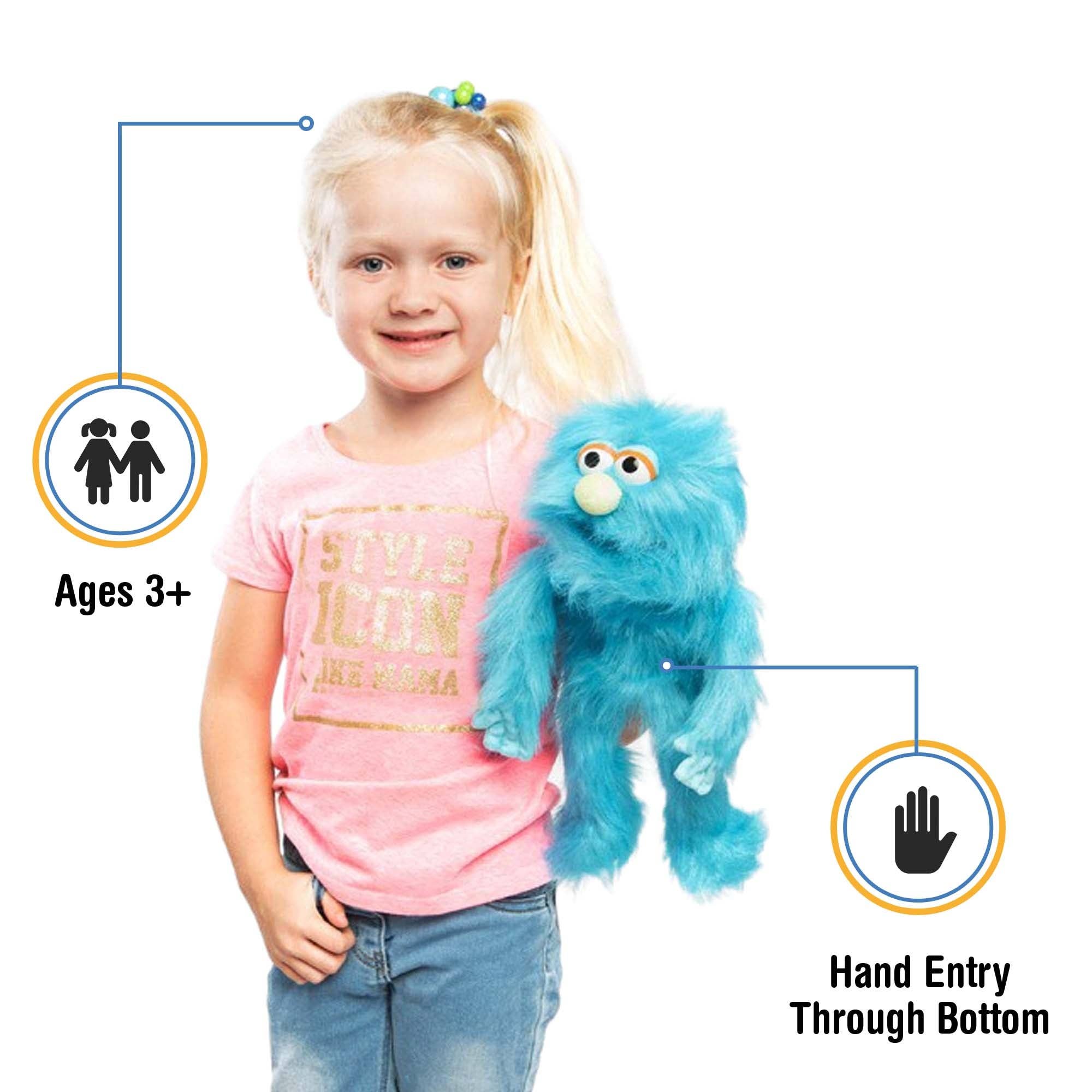 Silly Puppets - Wholesale Puppet - Kids & Baby - Silly Puppets Monster, Blue (14")1