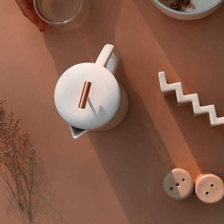 YIELD - Wholesale French Press - Cream Ceramic French Press