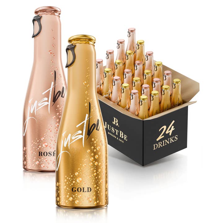 Justbe modern wine drinks - Wholesale Non-Alcoholic Aperitif/Mocktail - JustBe Gold/JustBe Rosé Mix