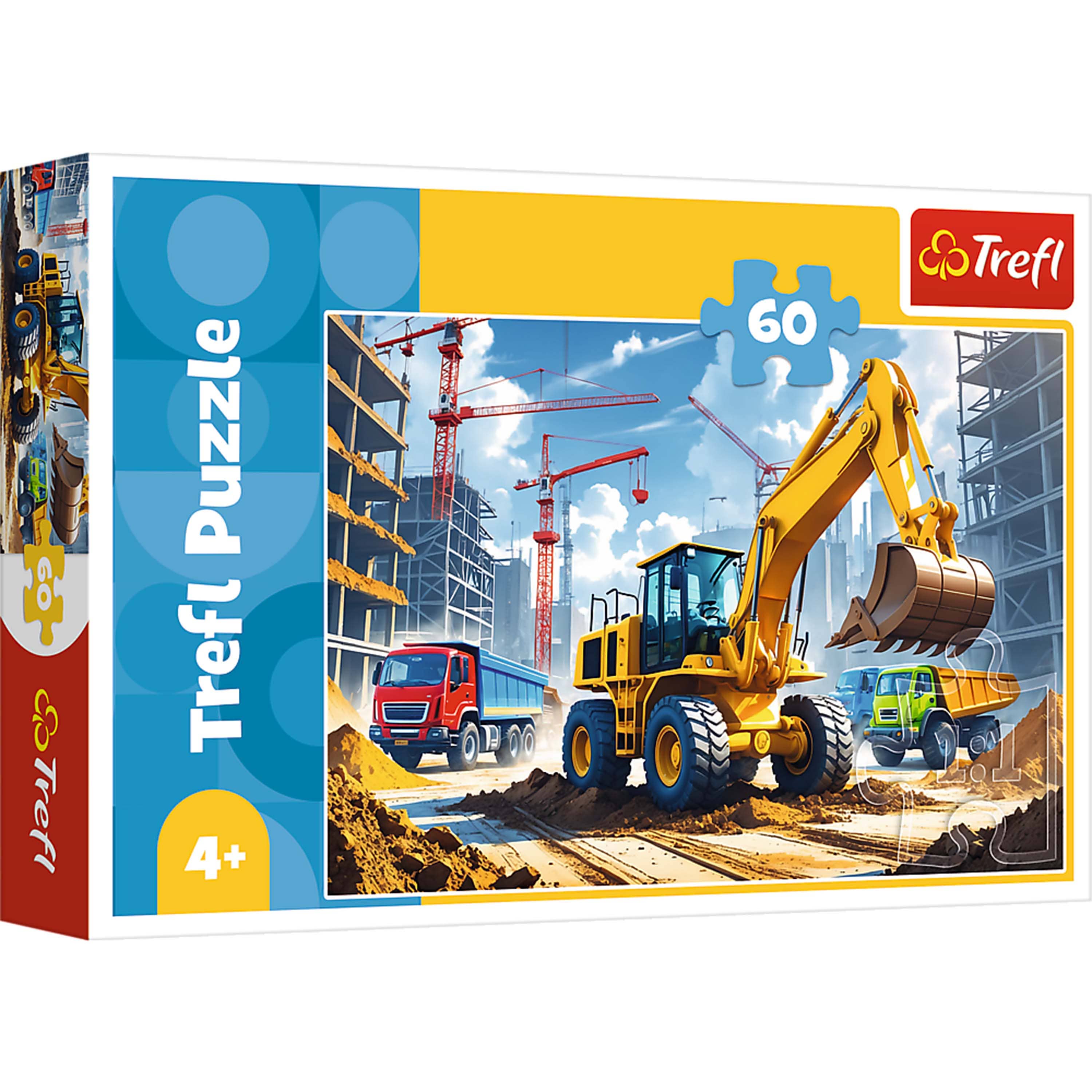 Trefl USA - Wholesale Puzzle - Kids - Trefl Kids  Backhoe Loader Tractor 60 Piece Puzzle3