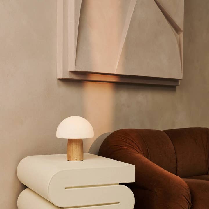 Tavellio - Wholesale Accent/Desk Lamp - Mia Light Brown Stylish Wooden Table Lamp with Dimmer - Wood, Functional & Subtle12