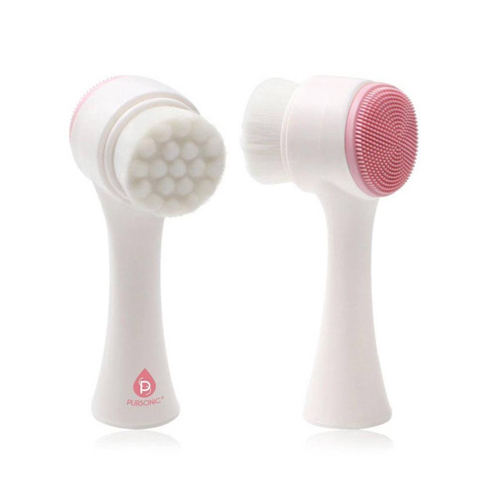 Pursonic - Wholesale Electronic Skincare Device - Pursonic  Dual Sided Facial Cleansing Brush, Pink0