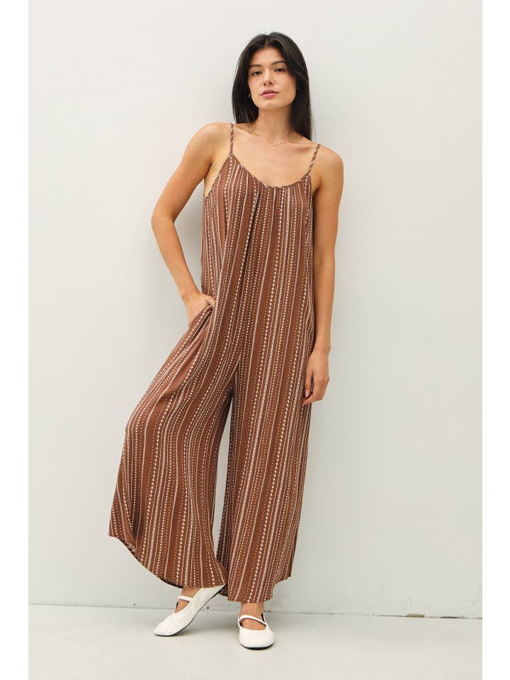 Be Cool - Wholesale Jumpsuit - Women's - PRINTED BREEZY JUMPSUIT