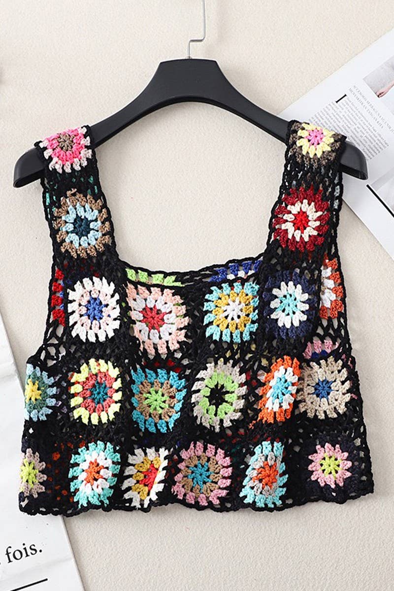 Miss Sparkling - Vente Haut en maille – femme - Crop top en tricot2