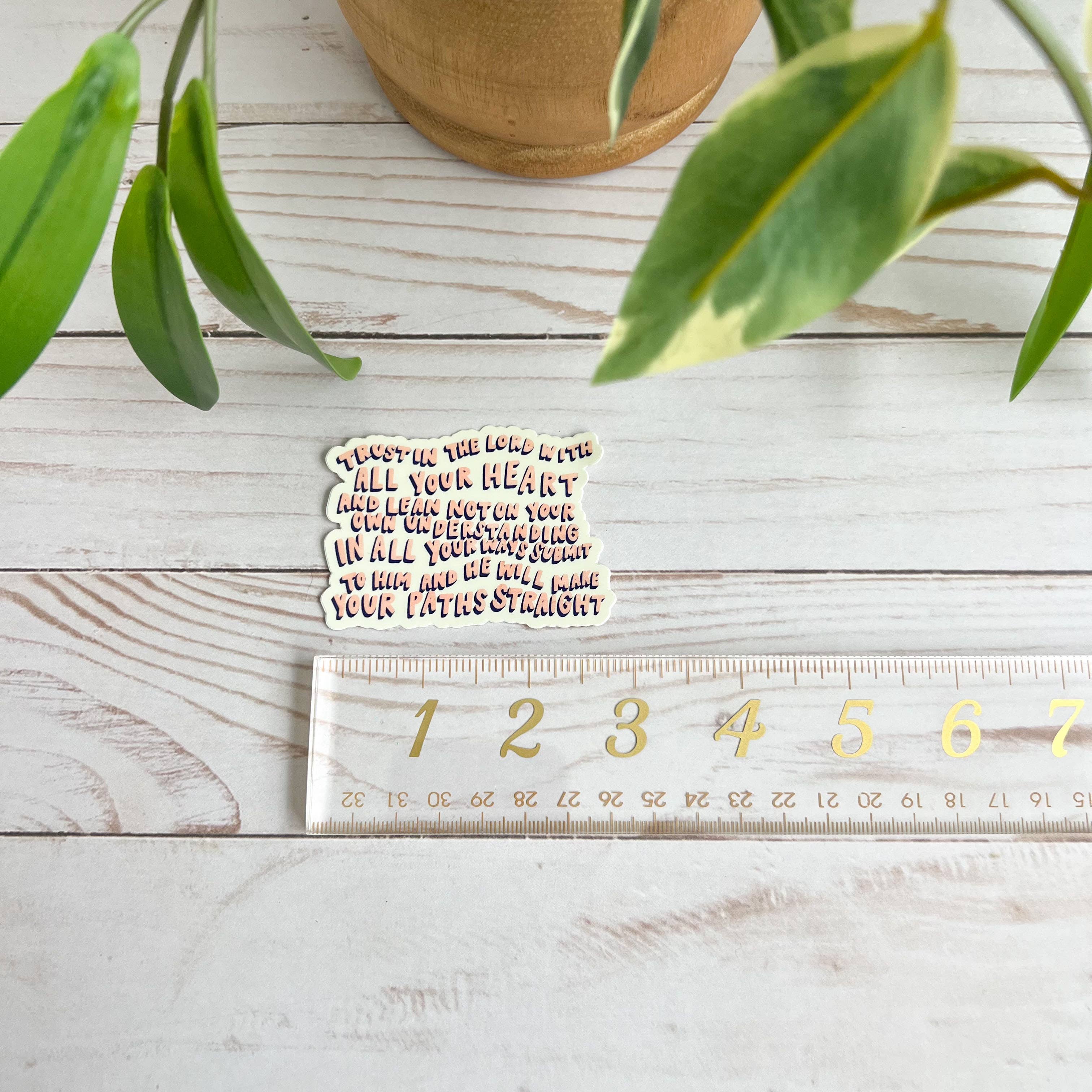 swaygirls - Wholesale Sticker - Proverbs 3:5-6 Sticker | Christian faith stickers & decals4