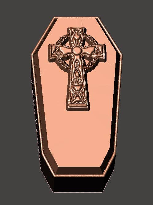 Keltische Sarg-Badebomben-Form für den Großhandel von BBHP Moulds