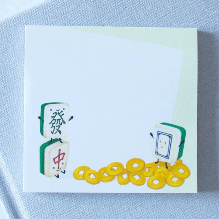 Bloc-notes adhésif Mahjong pour la vente par Hop & Flop