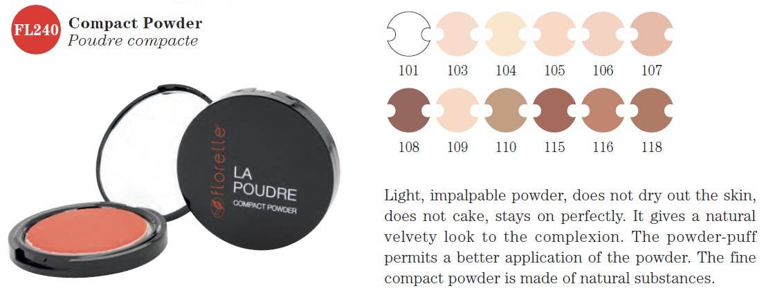 FLORELLE - Wholesale Face Mineral Powder - Florelle FL 240 Compact Powder2