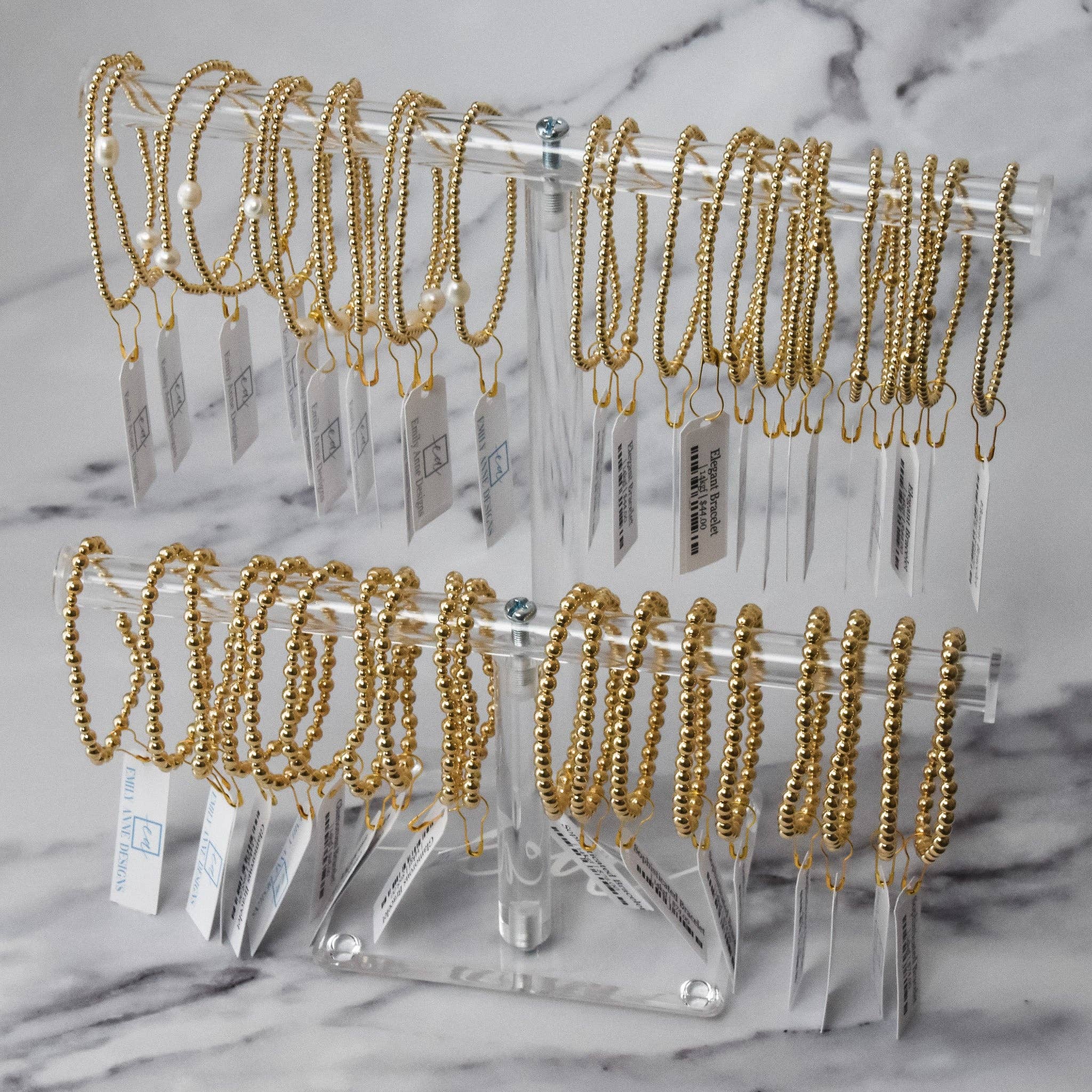 Emily Anne Designs LLC - Wholesale Jewelry Stand & Display - Double Bar Display1