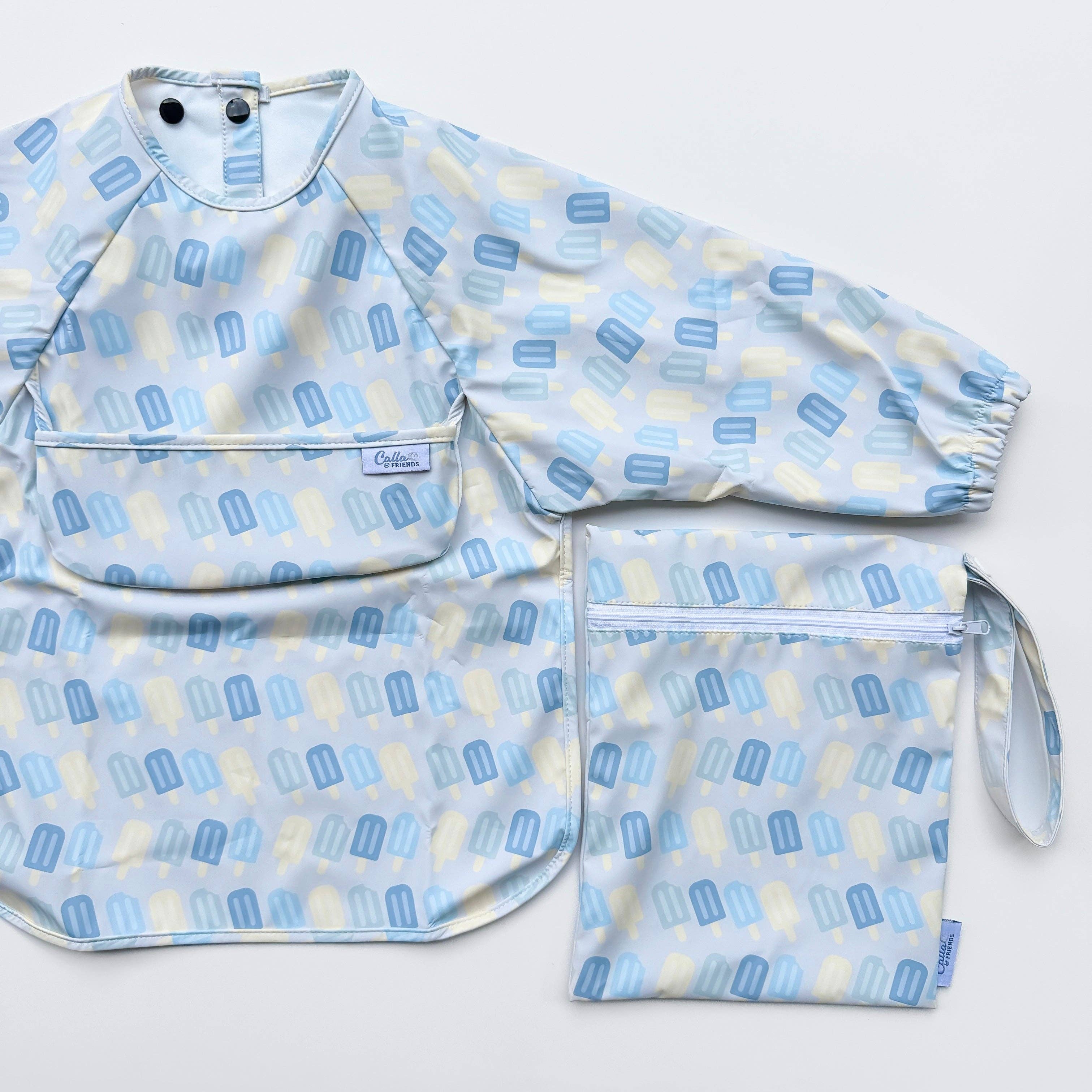 Calla & Friends - Wholesale Bib - Baby - The Grayson Long Sleeve Bib - Popsicles7