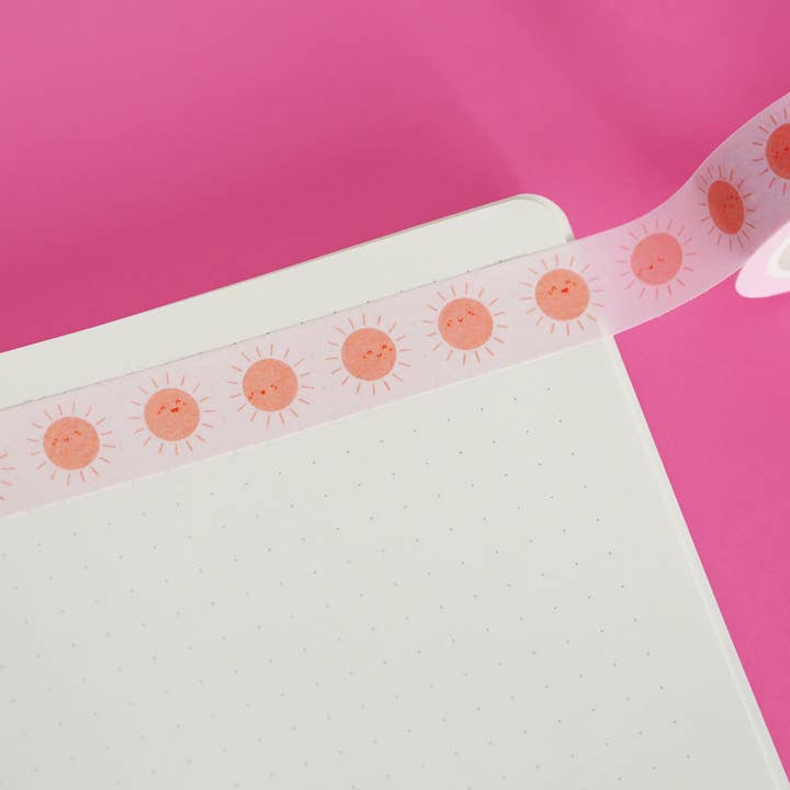 Cinta Washi Rosa Sunny Sunshine para venta al por mayor de Nutmeg and Arlo