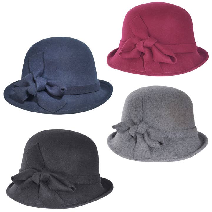 Twist Bow Profile Hat for wholesale by Toucan Hat Company/ Carole Amper