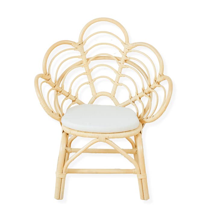 Blossom Dreams Girls Bedroom Rattan Decorative Flower Chair for wholesale by Lullaby Rattan