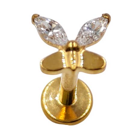 Titanium butterfly piercing for wholesale by MYLENE ET FELIX