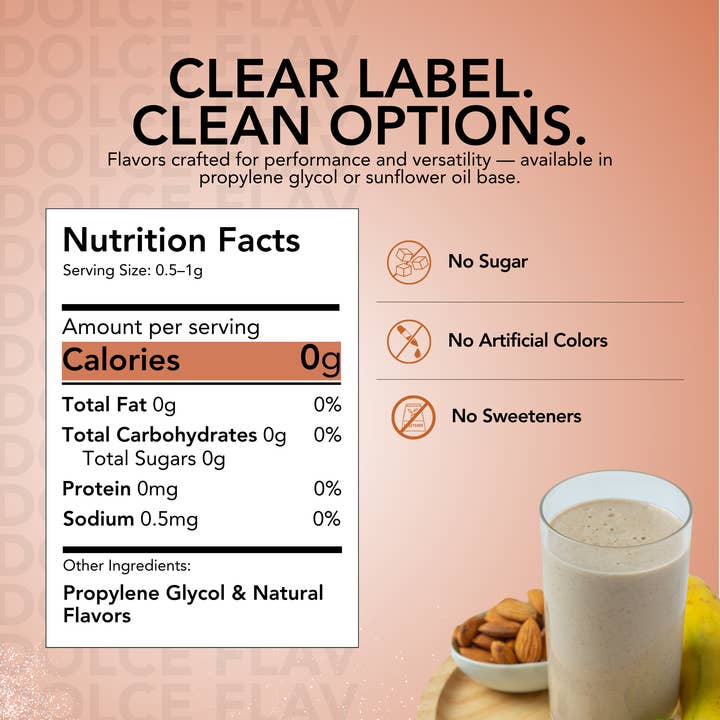 Dolce Flav - Wholesale Vanilla/fruit extract - Almond Extract Water Soluble5