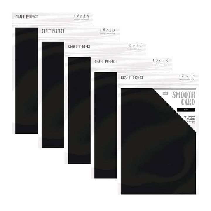 Craft Perfect -Smooth Card Black Bundle - PB12 for wholesale by Tonic Studios