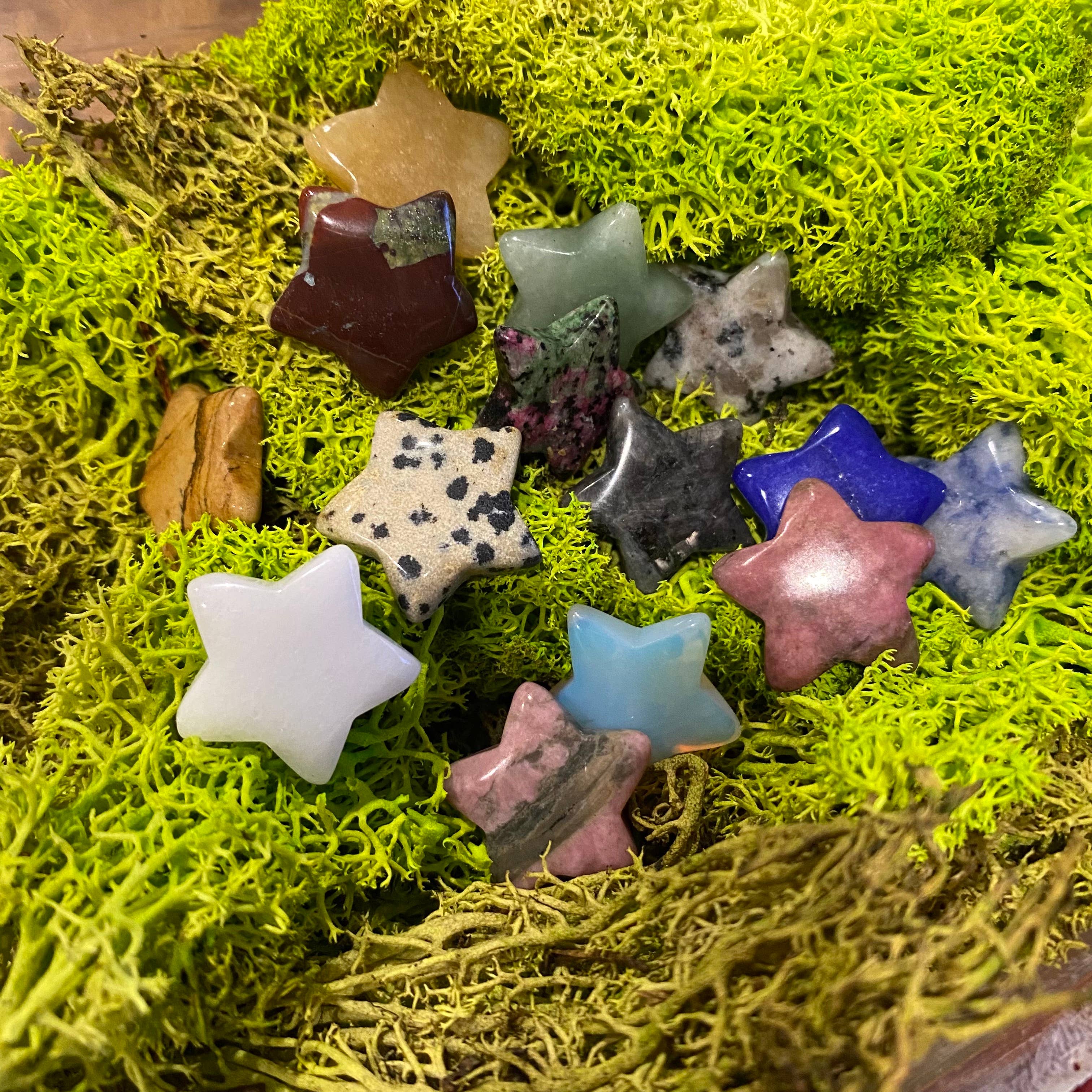 Wax Apothecary - Wholesale Spiritual Stone/Crystal - ⭐️ Crystal Mini Star Stone Assortment ⭐️15