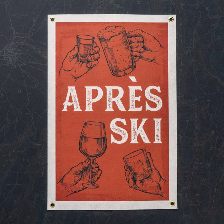 Benoit's Design Co. - Wholesale Sign - Apres Ski Felt Banner1