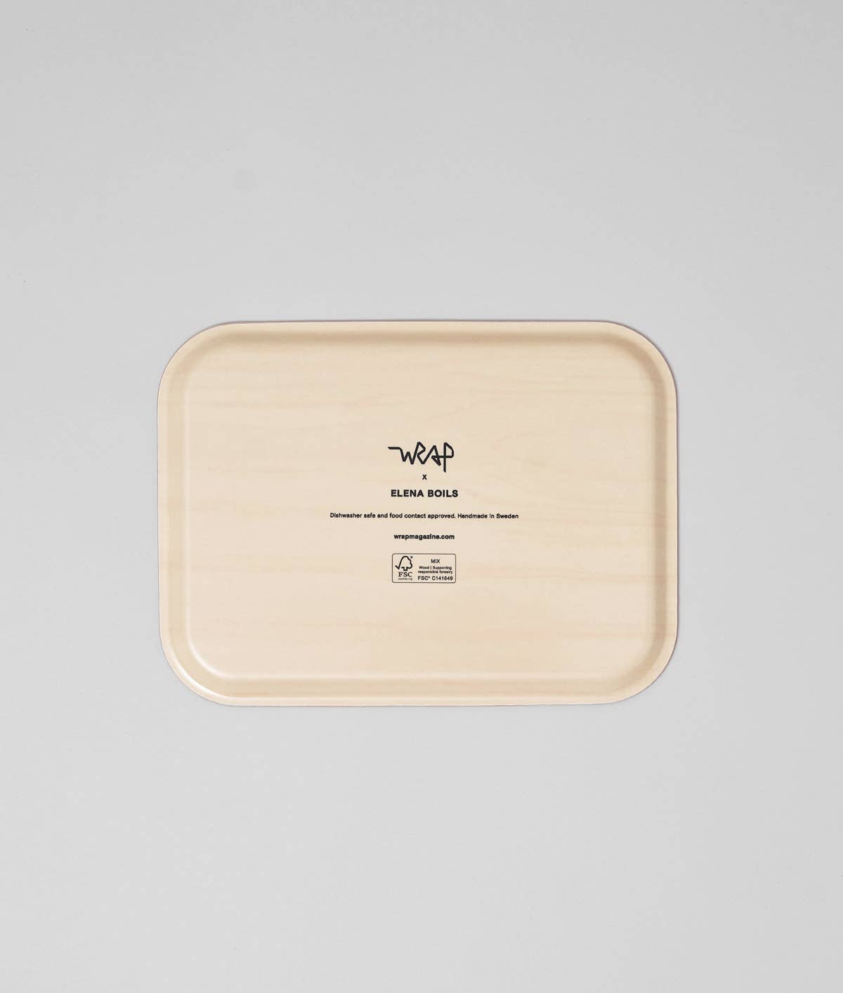 Wrap (US duties paid) - Wholesale Serving Tray - Cherries Small Rectangle Birch Serving Tray3