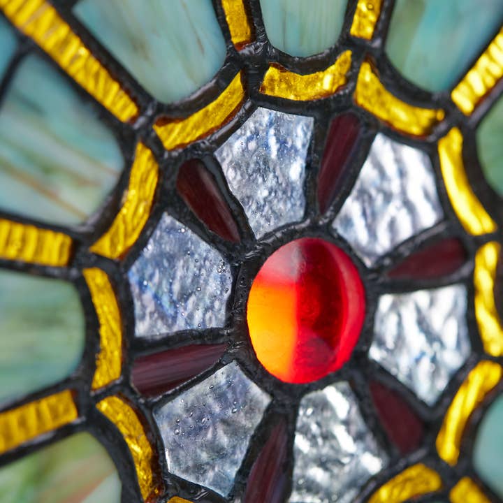 River of Goods - Wholesale Suncatcher - 22"W Webbed Heart Stained Glass Window Panel11