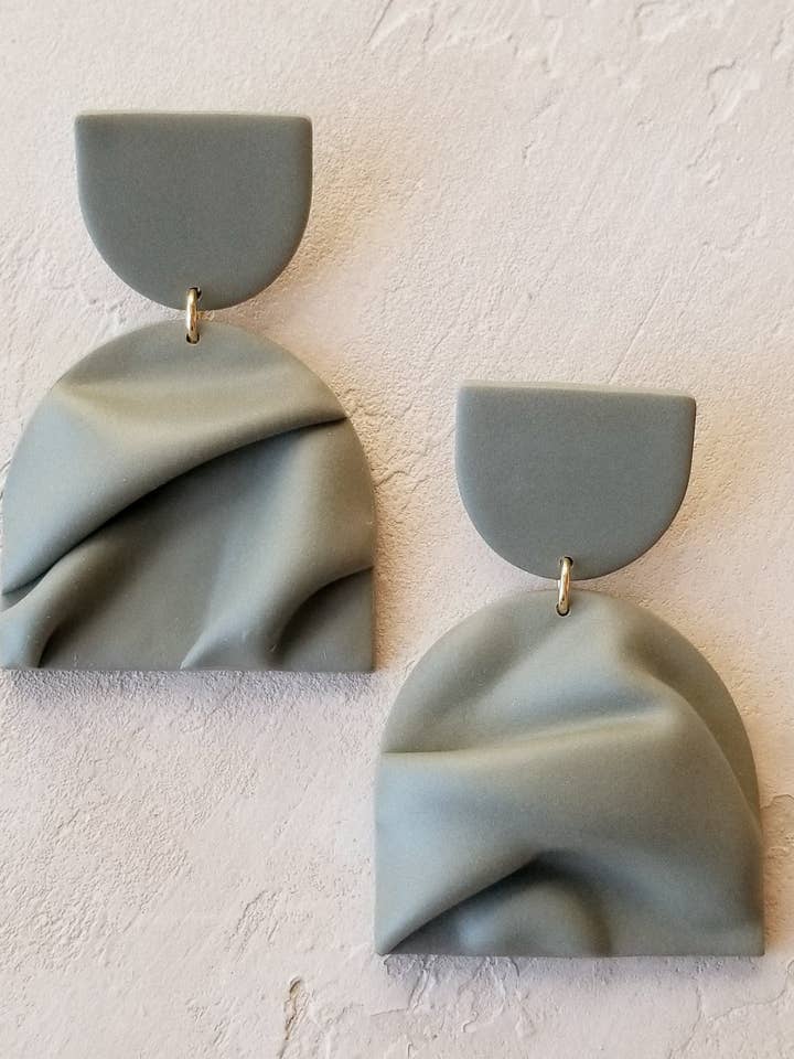 Polymer Clay Earrings | Draped Earrings | Elegant Earrings for wholesale by That Clay Girl Co.