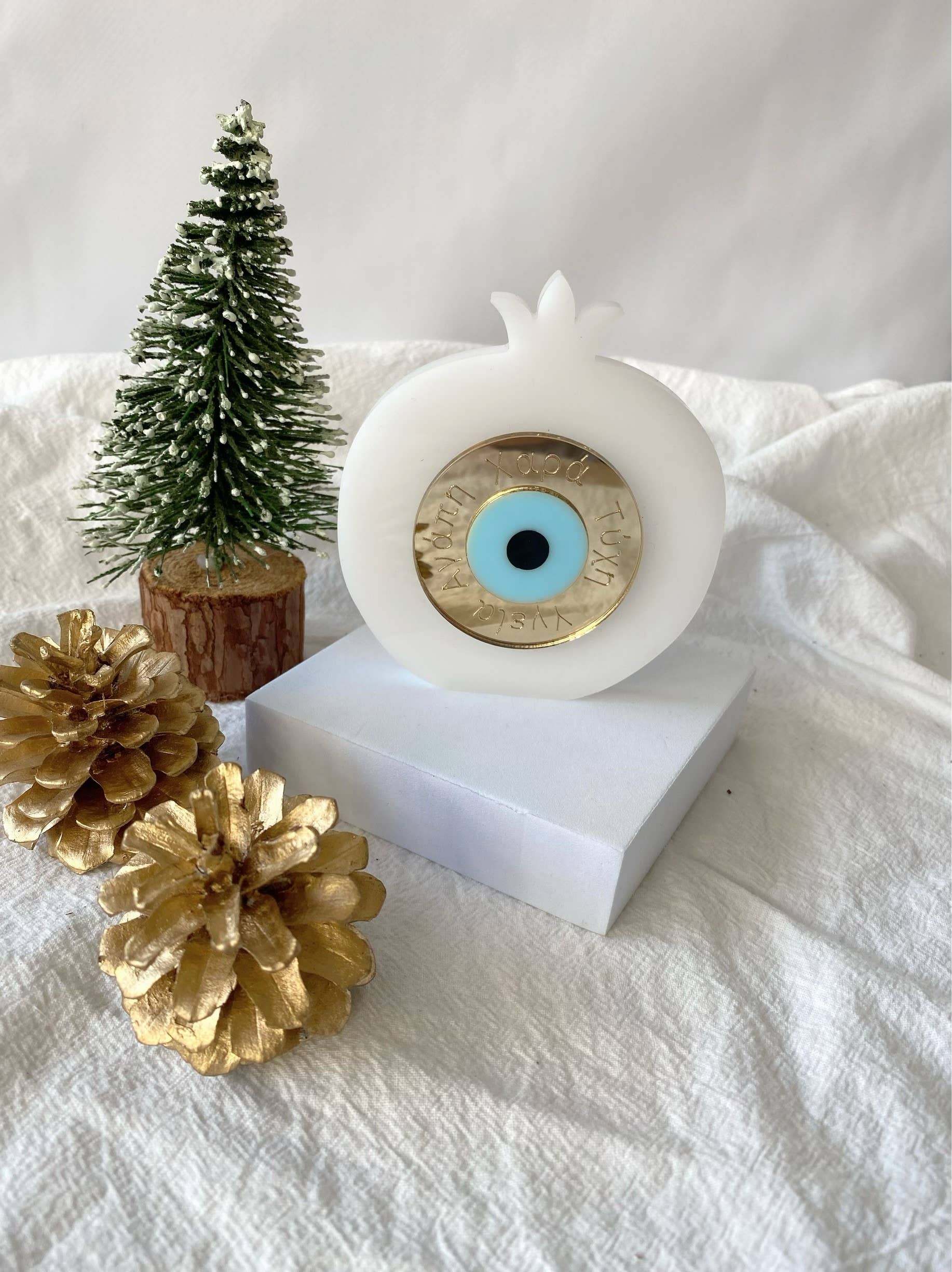 Christina Christi - Wholesale Ornament - Big Evil Eye Charm, Pomegranate Ornament,  Evil Eye Charm6