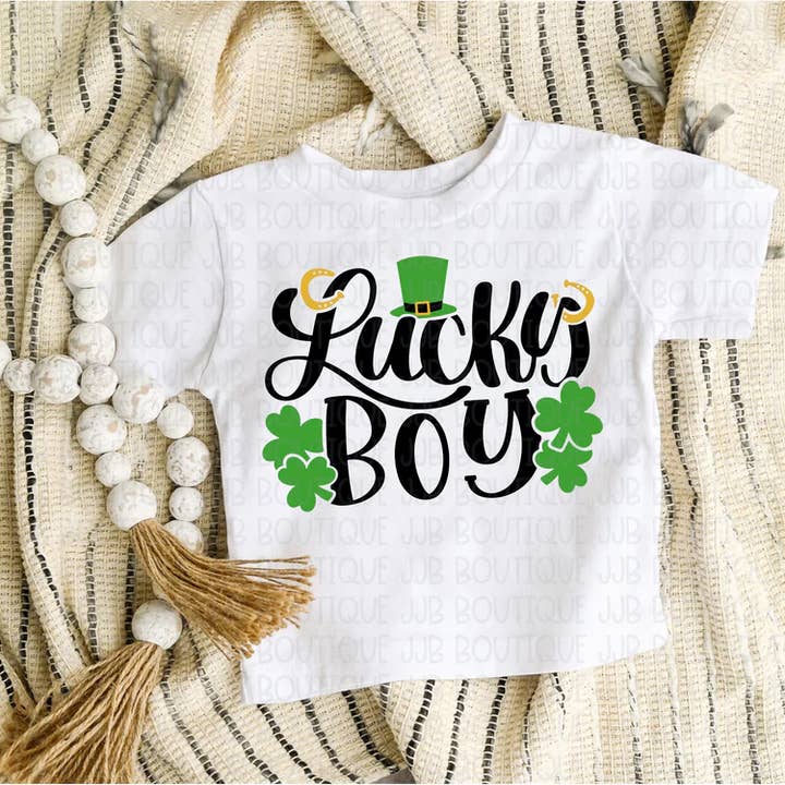 Lucky Boy T-shirt voor wholesale door Rockin’ 5A Apparel