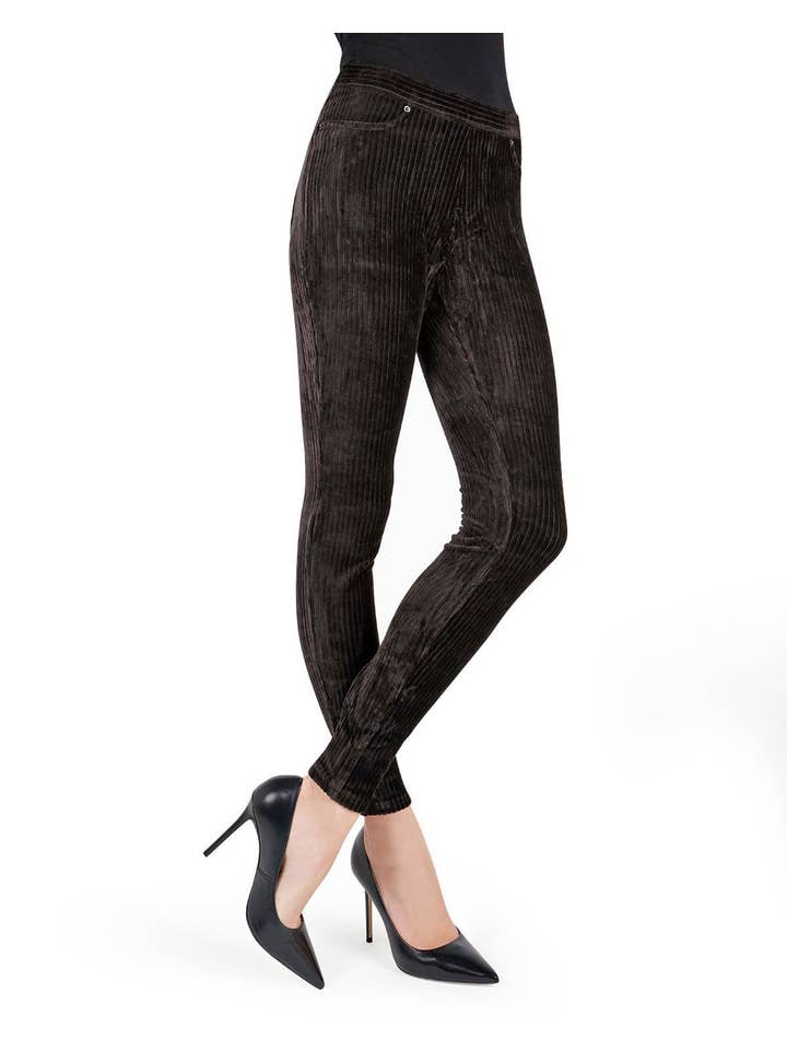 Infinity Classics International Inc. - Wholesale Fashion Leggings - Women's - MeMoi Wide-Rib Stretch Corduroy Leggings