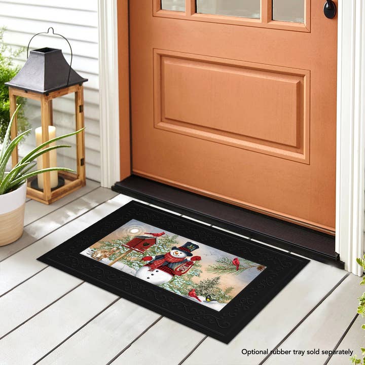 Briarwood Lane - Wholesale Door Mat - Snowman and Friends Mini Mat2
