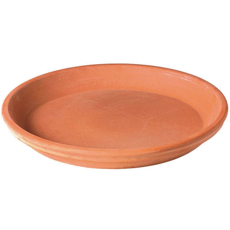 Everyday Supply Co - Wholesale Plant Pot - Deroma White Clay Plant Saucer, 0.95"H x 6.19"D Terracotta0